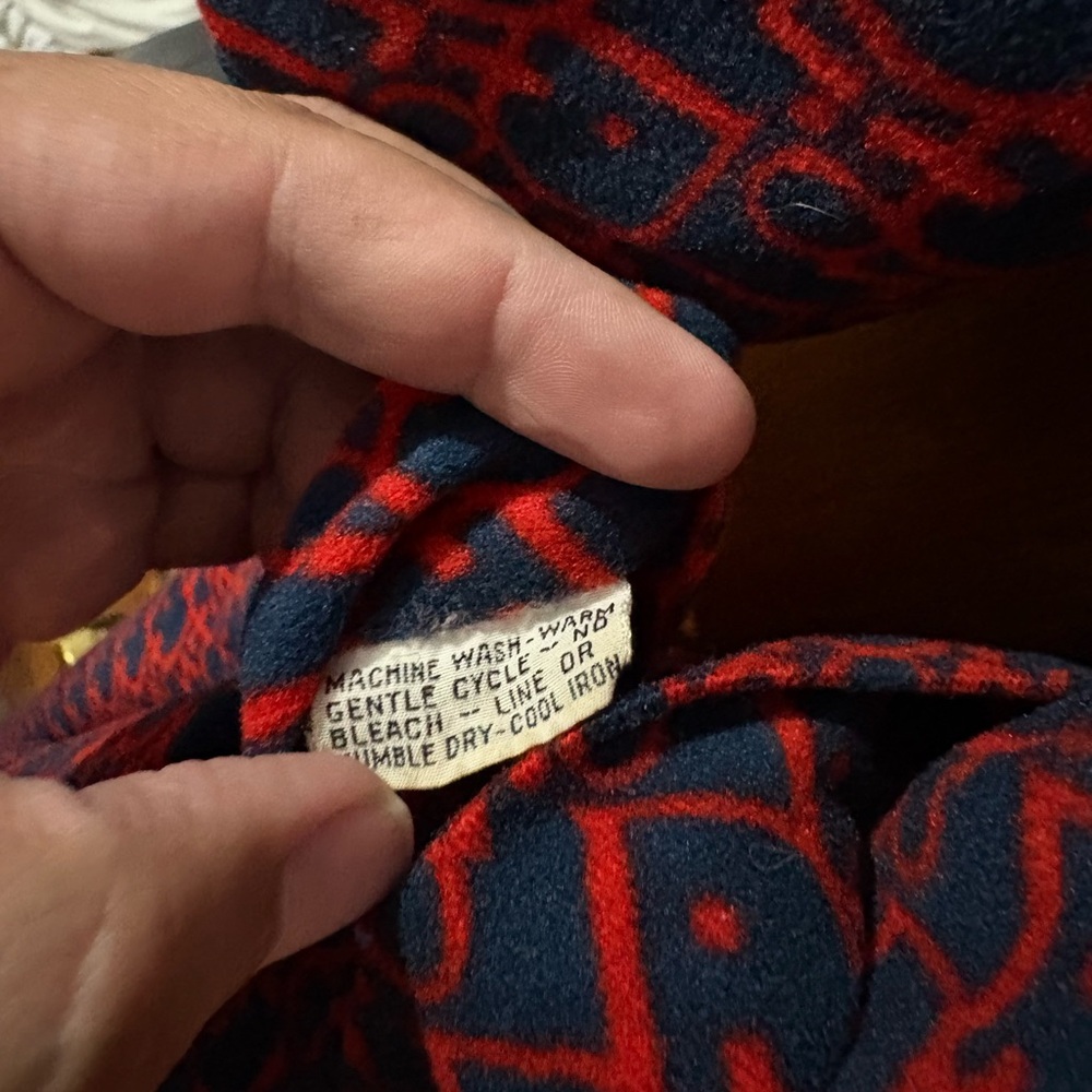Dior Red and Blue Monogram Robe - Picture 4 of 6